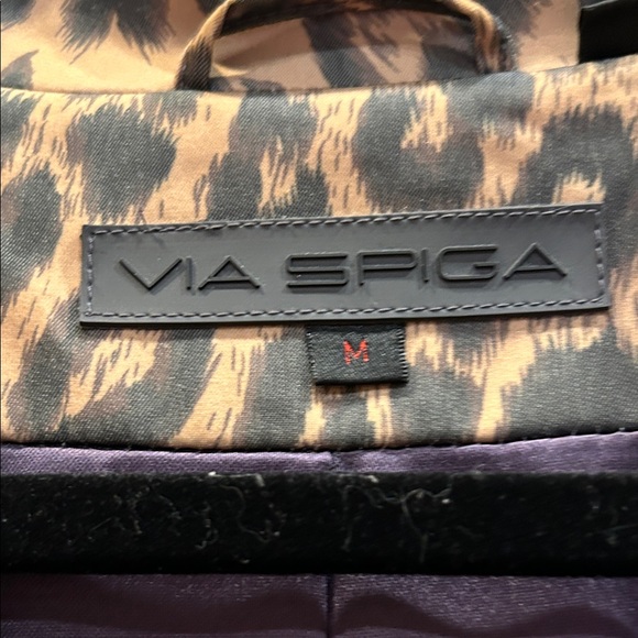 Via Spiga Animal Print Trench Coat - Picture 2 of 8